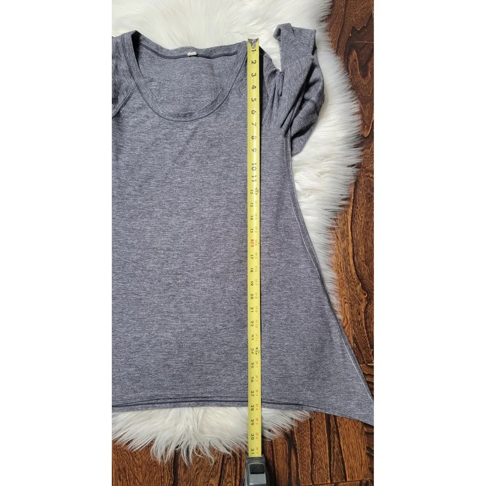 Lululemon Rehearsal Long Sleeve Shirt Women's Size 6 Asymmetrical w/ Thumbholes